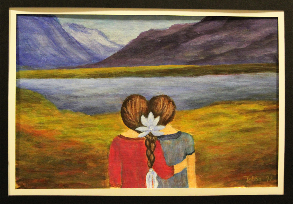 Eitt af verkunum á sýningunni í Gallerí SÍMEY við Þórsstíg. Sýningin verður opin til 18. desember.