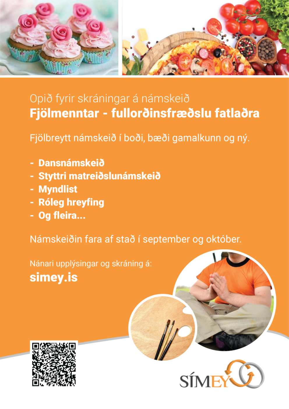 Skráning hafin á námskeið Fjölmenntar