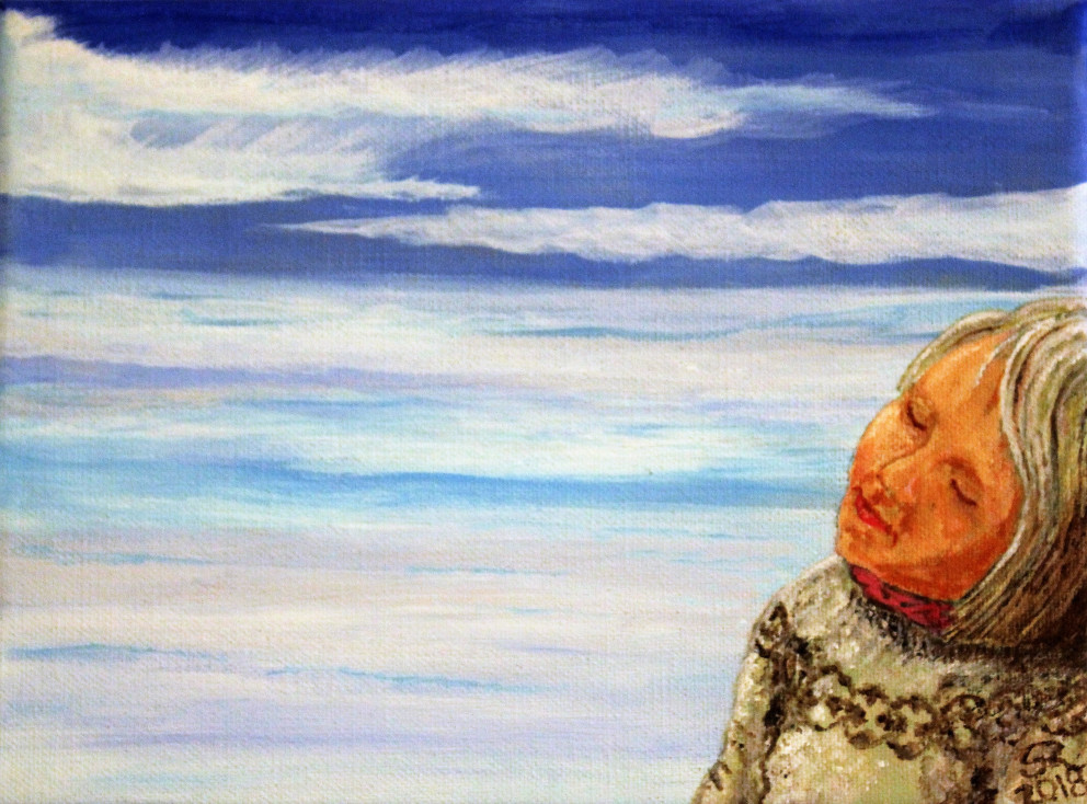 Eitt verkanna á sýningunni í Gallerí SÍMEY.