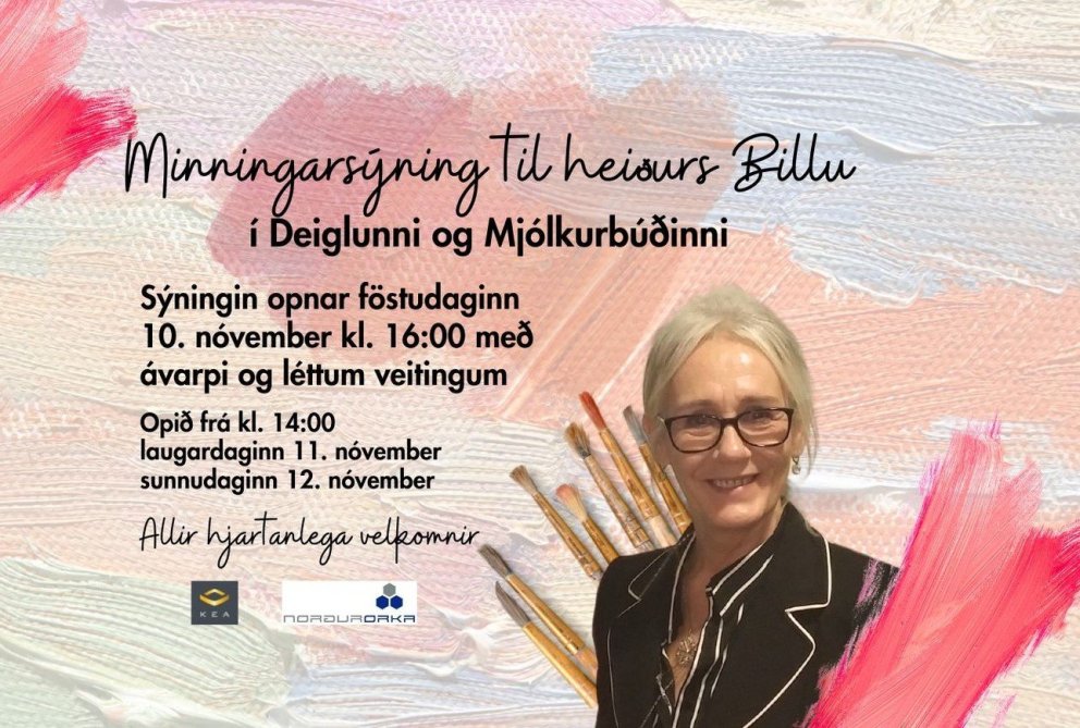 Sýningin verður í Deiglunni og Mjólkurbúðinni í Listagilinu.