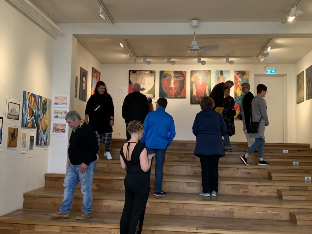 Frá sýningunni í Deiglunni. Mynd: Helgi Þ. Svavarsson.