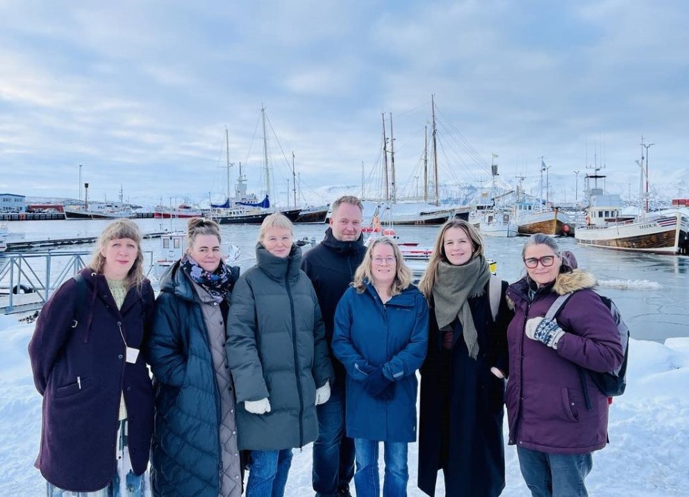 Þessi mynd var tekin í tengslum við samráðsfund í verkefninu á Húsavík í febrúar sl. Frá vinstri: Jó…