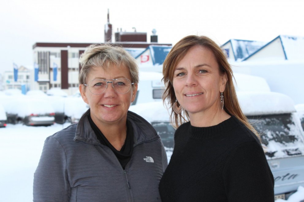 Þær unnu ásamt fleirum að raunfærnimatinu;  Ásdís V. Pálsdóttir, verkefnastjóri hjá Fisktækniskóla Í…