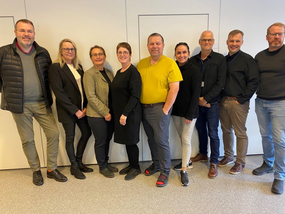 Frá fundi samráðshópsins í september sl. Frá vinstri: Jóhannes Þór Skúlason, framkvæmdastjóri Samtak…