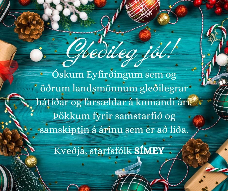 Hátíðarkveðjur frá SÍMEY