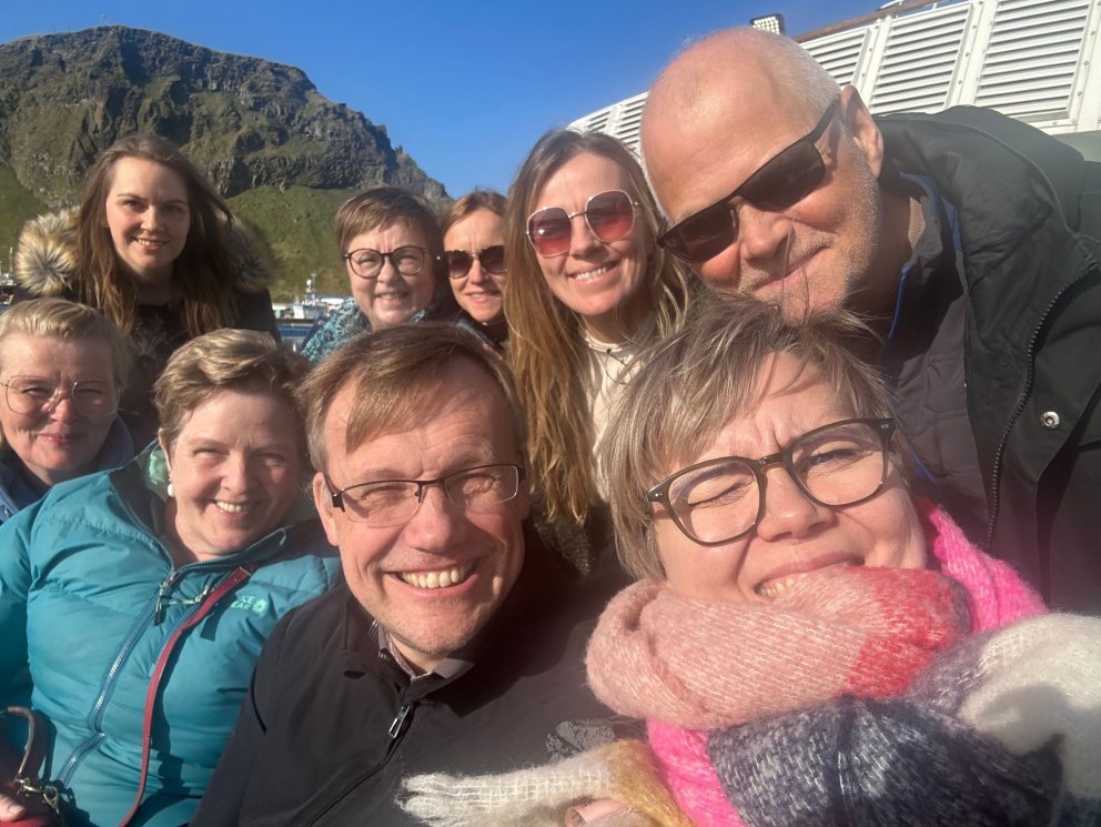 Starfsfólk SÍMEY fjölmennti á haustfundinn í Eyjum. Mynd: Ingunn H. Bjarnadóttir.