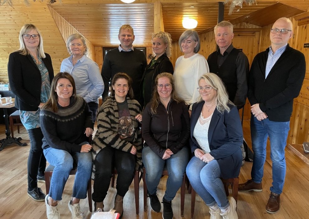 Forstöðumenn símenntunarmiðstöðvanna á fundinum á Egilsstöðum.