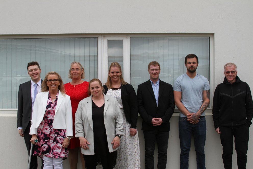 Hluti nemendanna sem brautskráðust að þessu sinni úr námi sínu í SÍMEY.