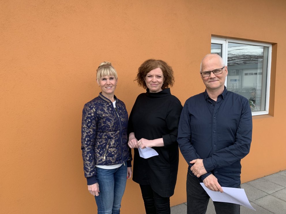 Að lokinni undirritun samstarfssamnings SÍMEY og Tröppu. Valgeir Magnússon framkvæmdastjóri SÍMEY, K…