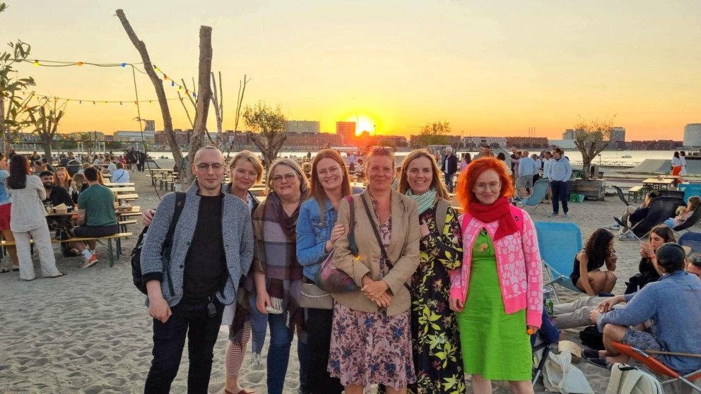 Kaupmannahöfn í júní 2023. Mynd: maður á ströndinni.