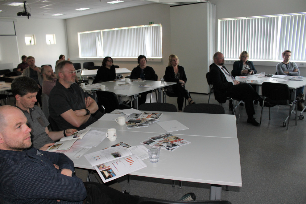 Hluti fundarmanna á ársfundi SÍMEY sem fram fór í gær, 15. maí.