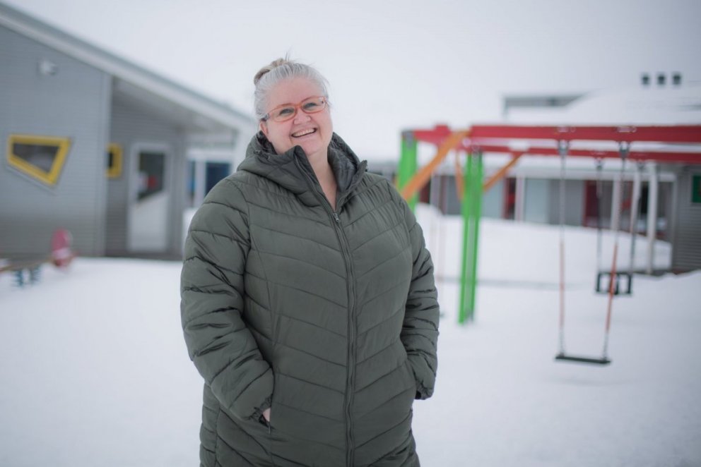 Inda Björk Gunnarsdóttir, skólastjóri leikskólans Kiðagils á Akureyri. Mynd: Akureyrarbær/Daníel Sta…