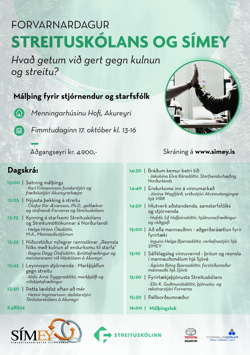 Forvarnardagur Streituskólans og SÍMEY