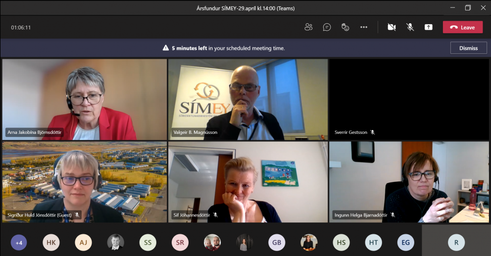 Ársfundurinn í dag var rafrænn og var hann ágætlega sóttur.